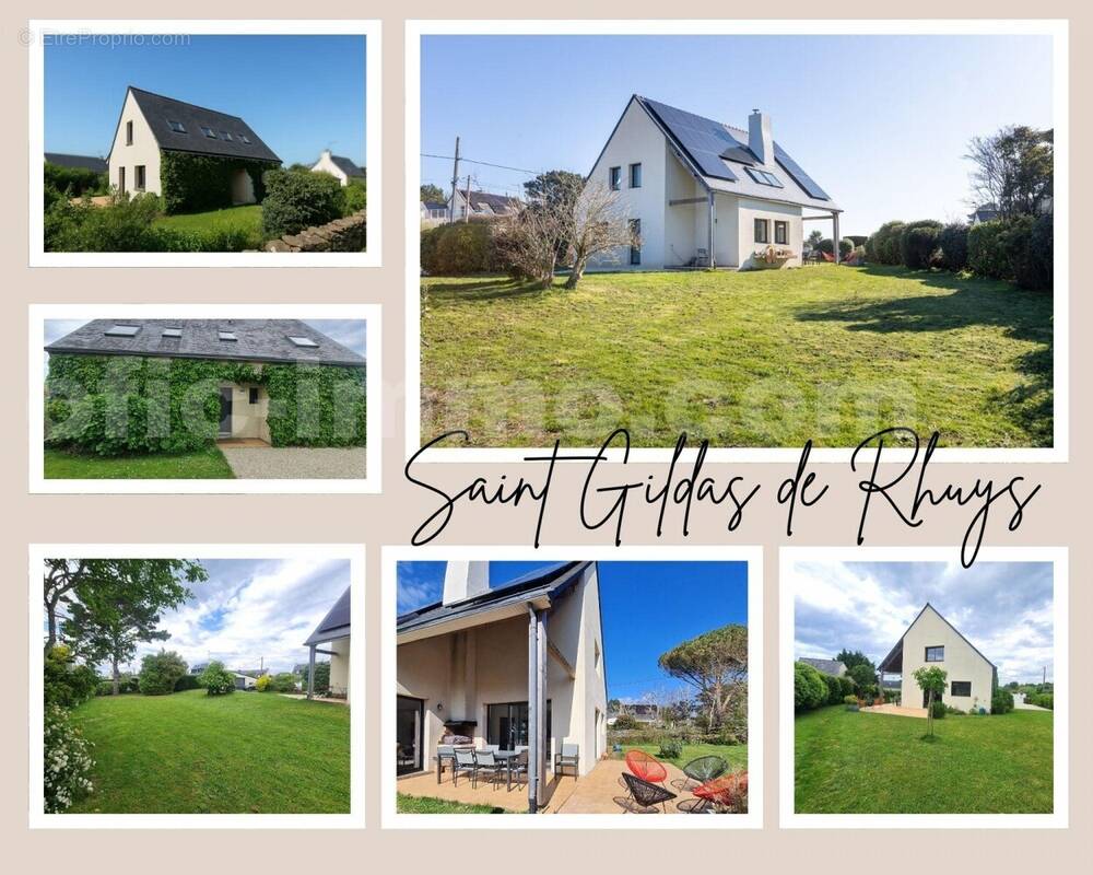 montage photo - Maison à SAINT-GILDAS-DE-RHUYS