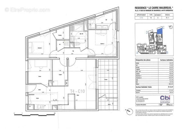 Appartement à CARQUEFOU