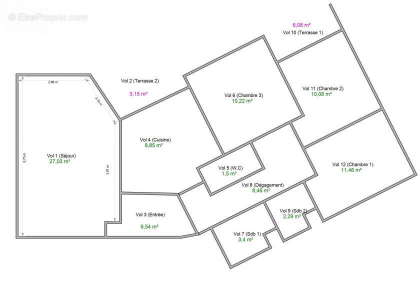 Appartement à LYON-6E