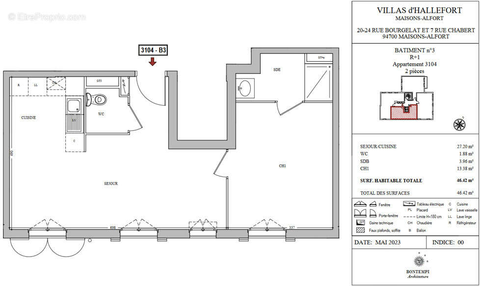 Appartement à MAISONS-ALFORT