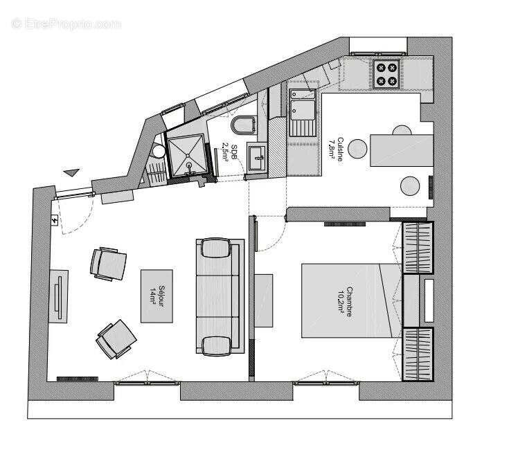 Appartement à PARIS-10E