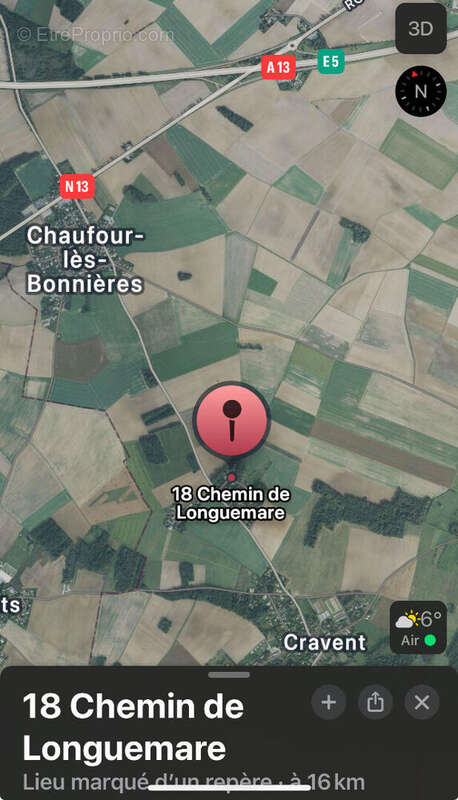 Terrain à CHAUFOUR-LES-BONNIERES
