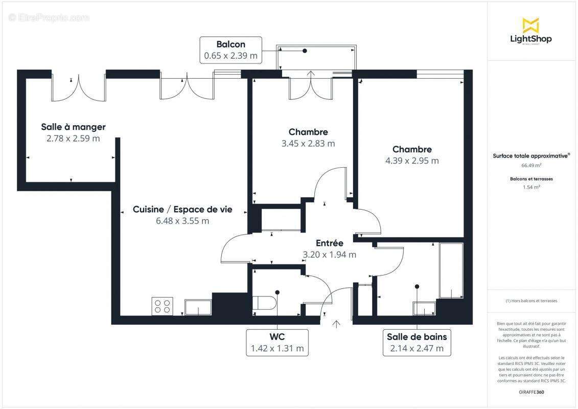Appartement à LE BLANC-MESNIL