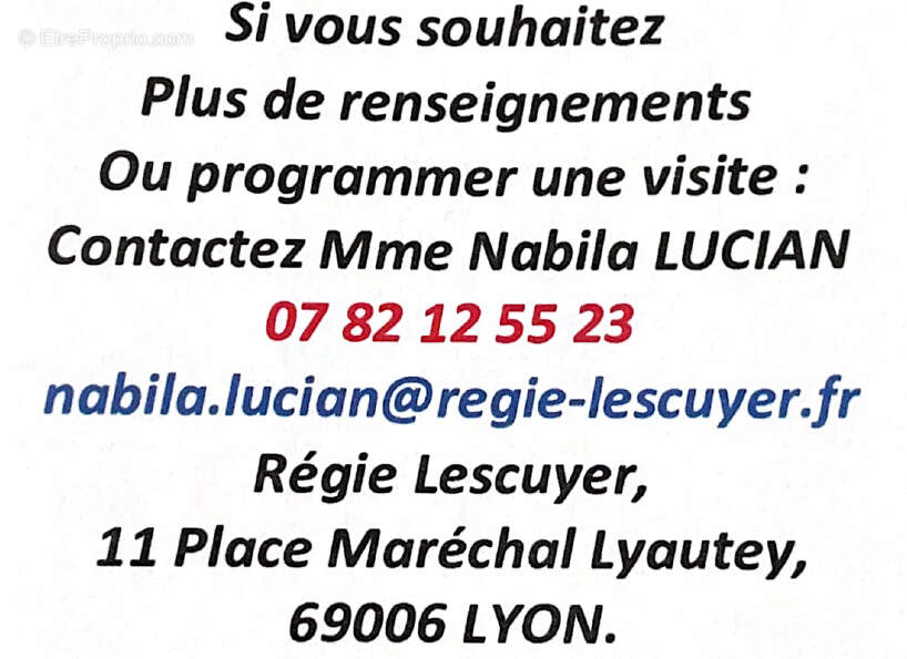 Appartement à LYON-9E