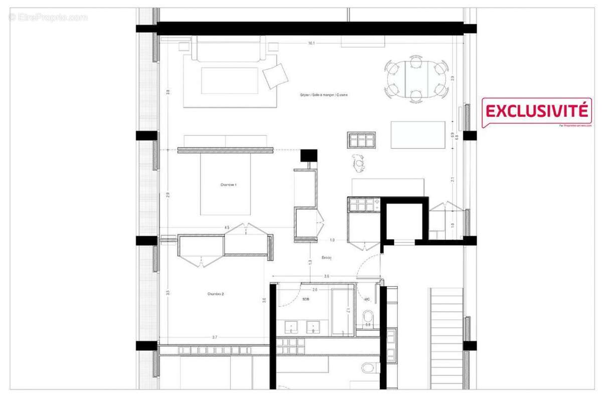 Appartement à MARSEILLE-1E