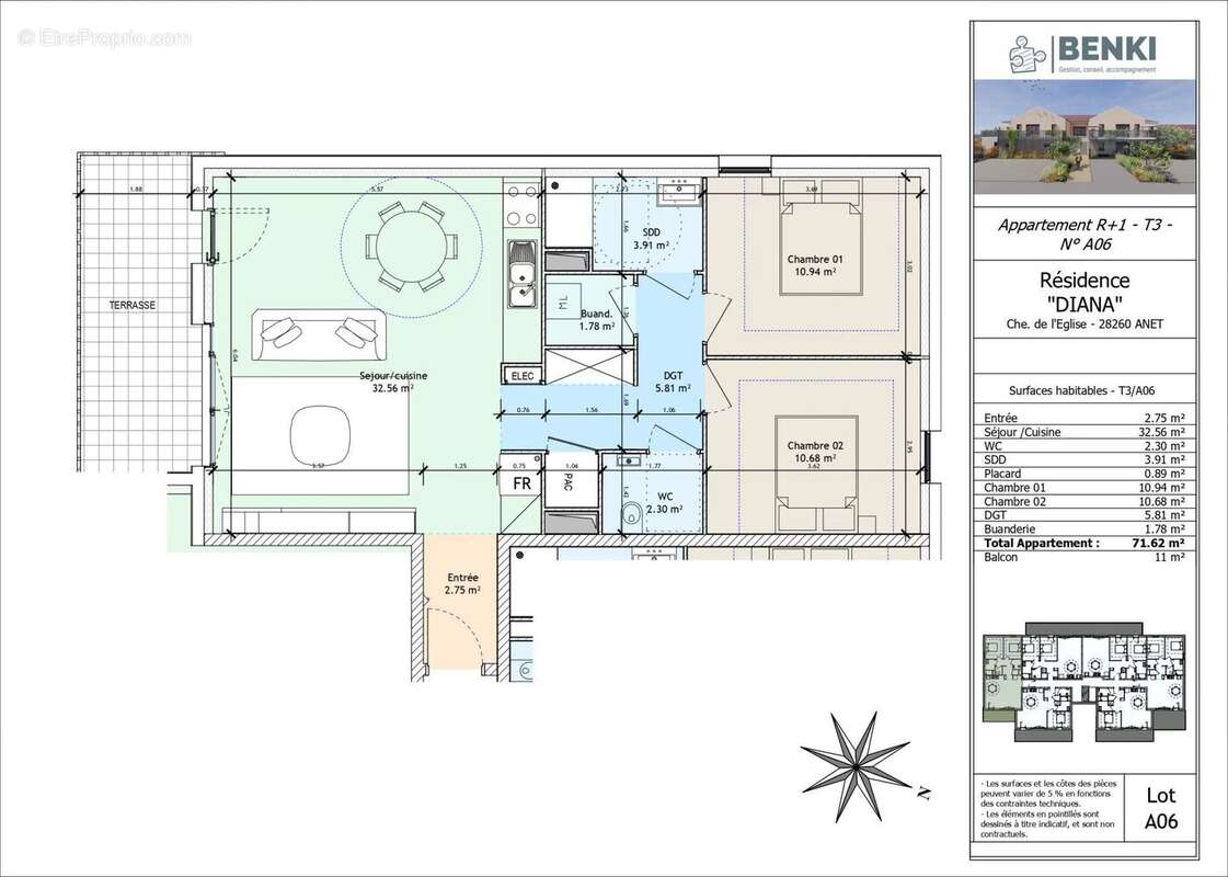 Appartement à ANET