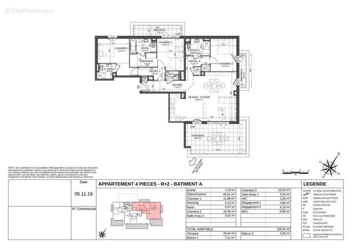 Appartement à LE CANNET