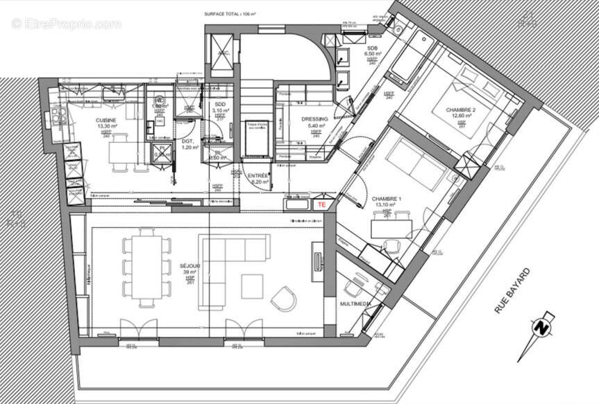 Appartement à PARIS-8E
