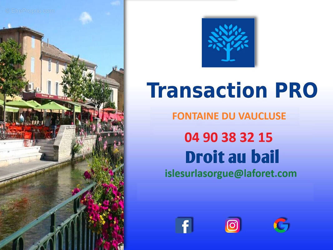 Commerce à FONTAINE-DE-VAUCLUSE