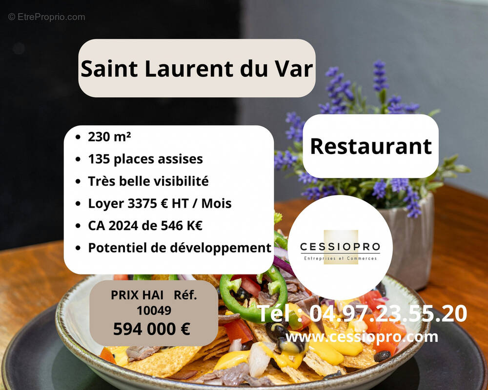 Commerce à SAINT-LAURENT-DU-VAR