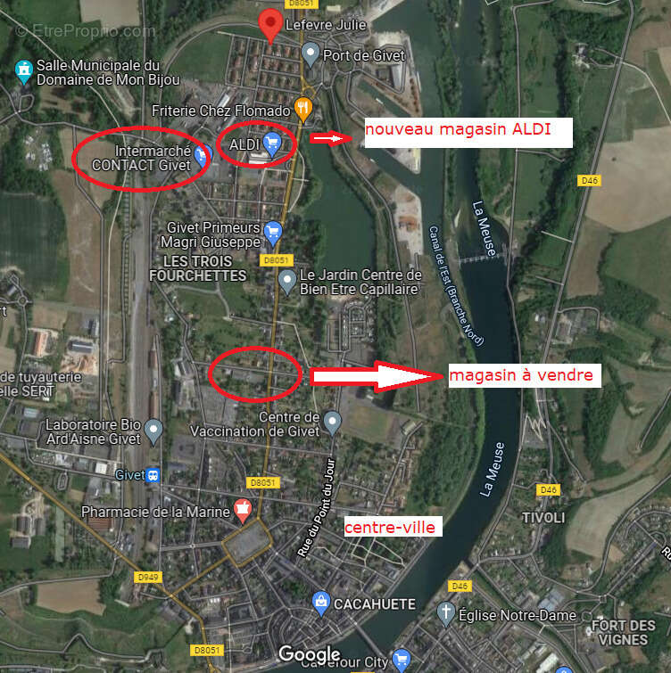 Commerce à GIVET