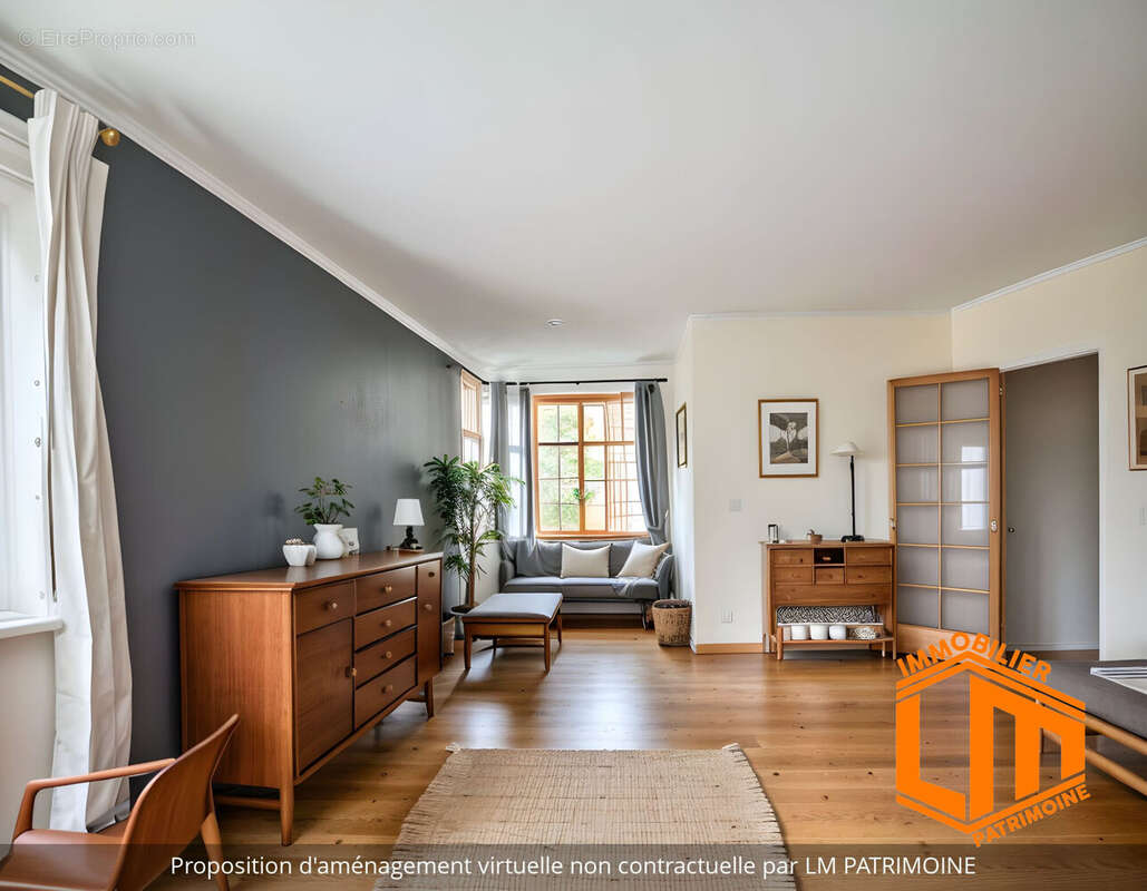 Homestaging salon - Appartement à SAINT-THIBERY