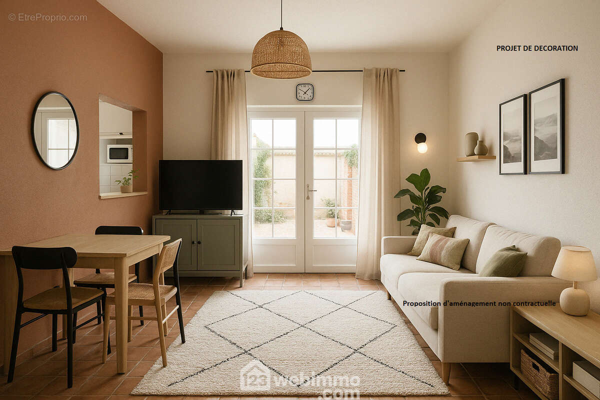 Projet de décoration du salon - Maison à SAINTE-MAXIME