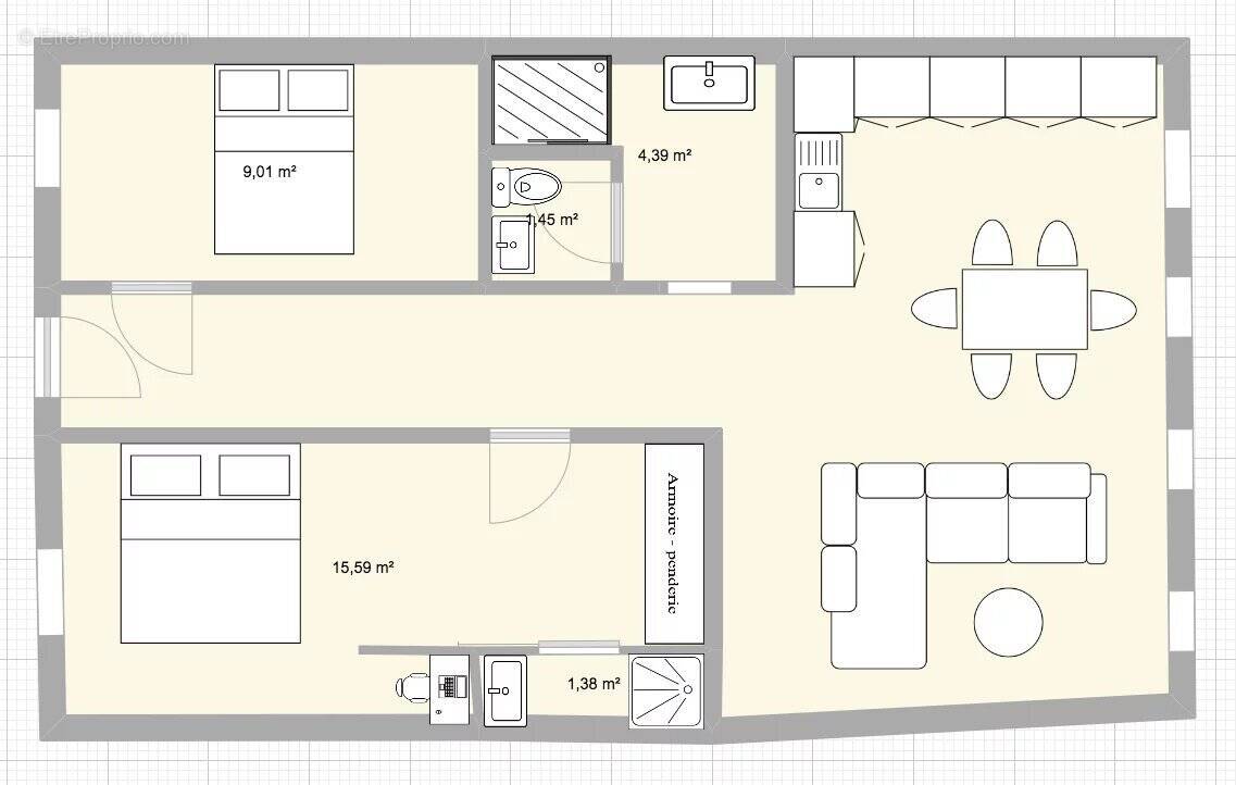 Appartement à PARIS-17E