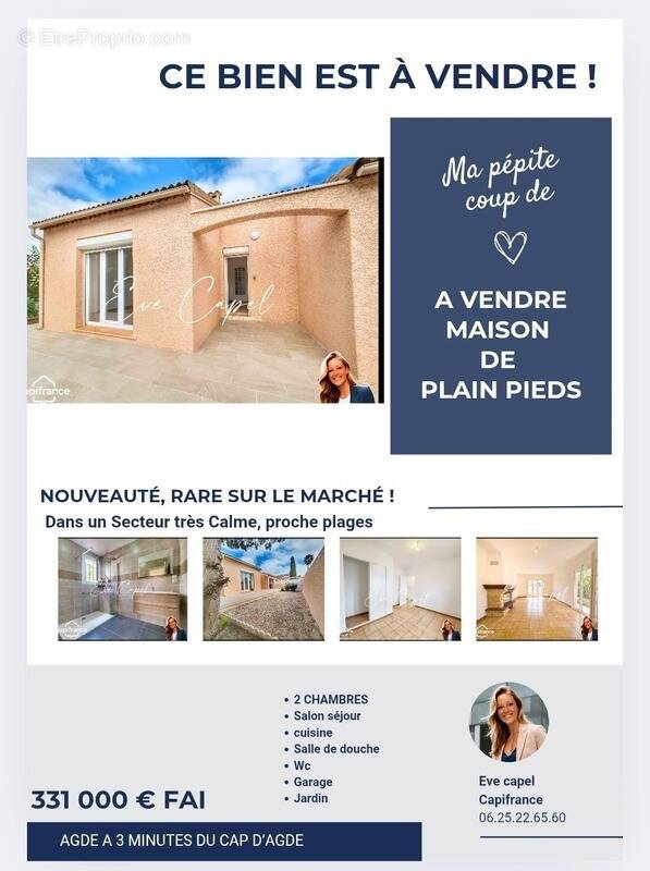 Maison à AGDE