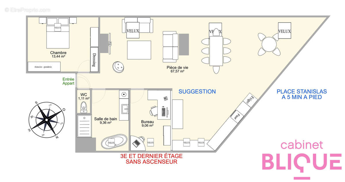Appartement à NANCY