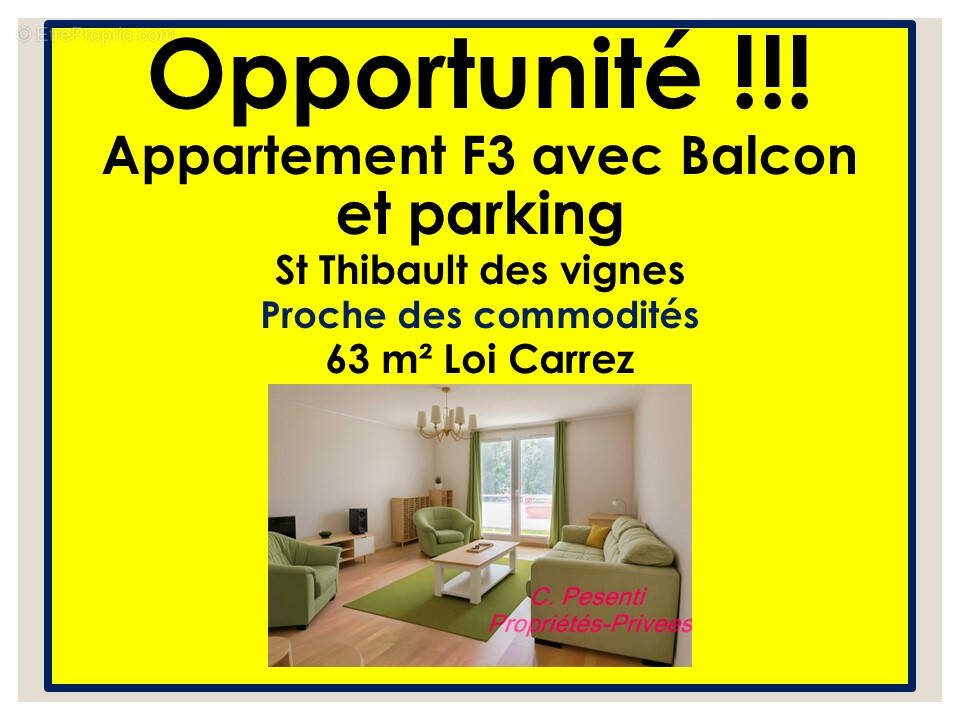 Appartement à SAINT-THIBAULT-DES-VIGNES