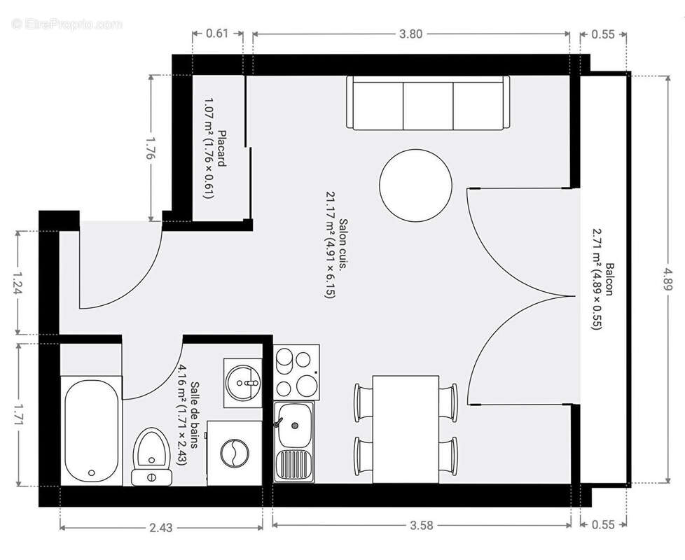 Appartement à PARIS-18E