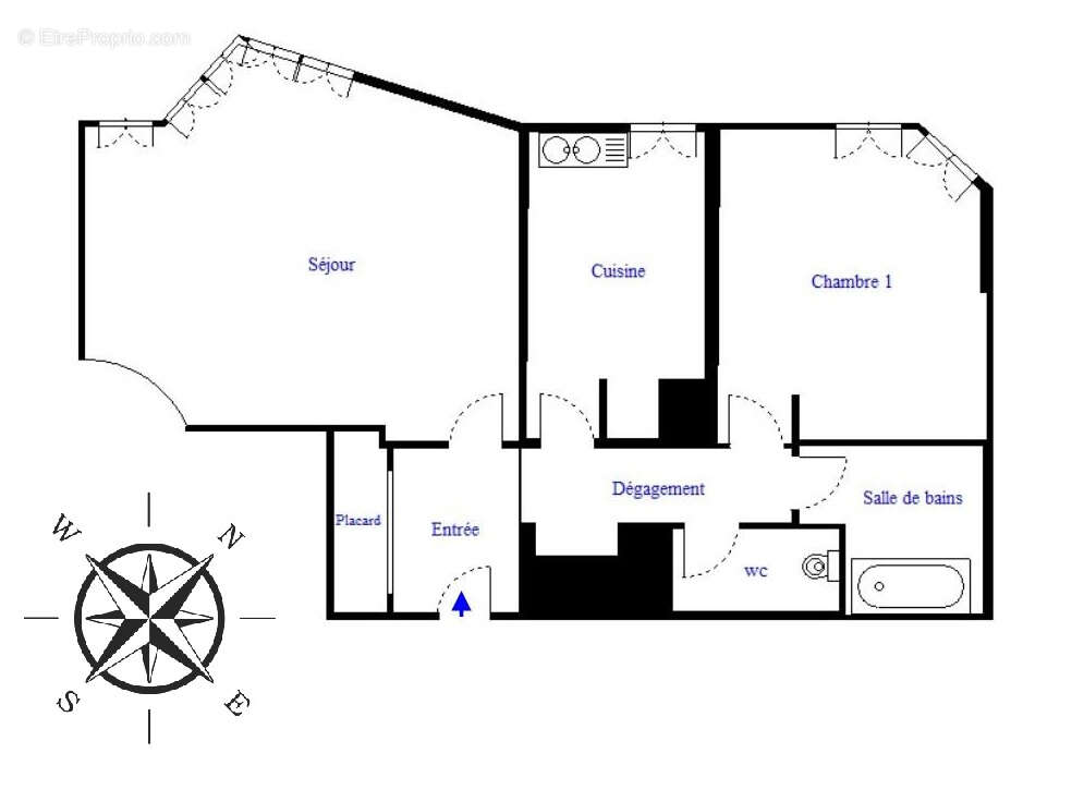 Appartement à PARIS-19E