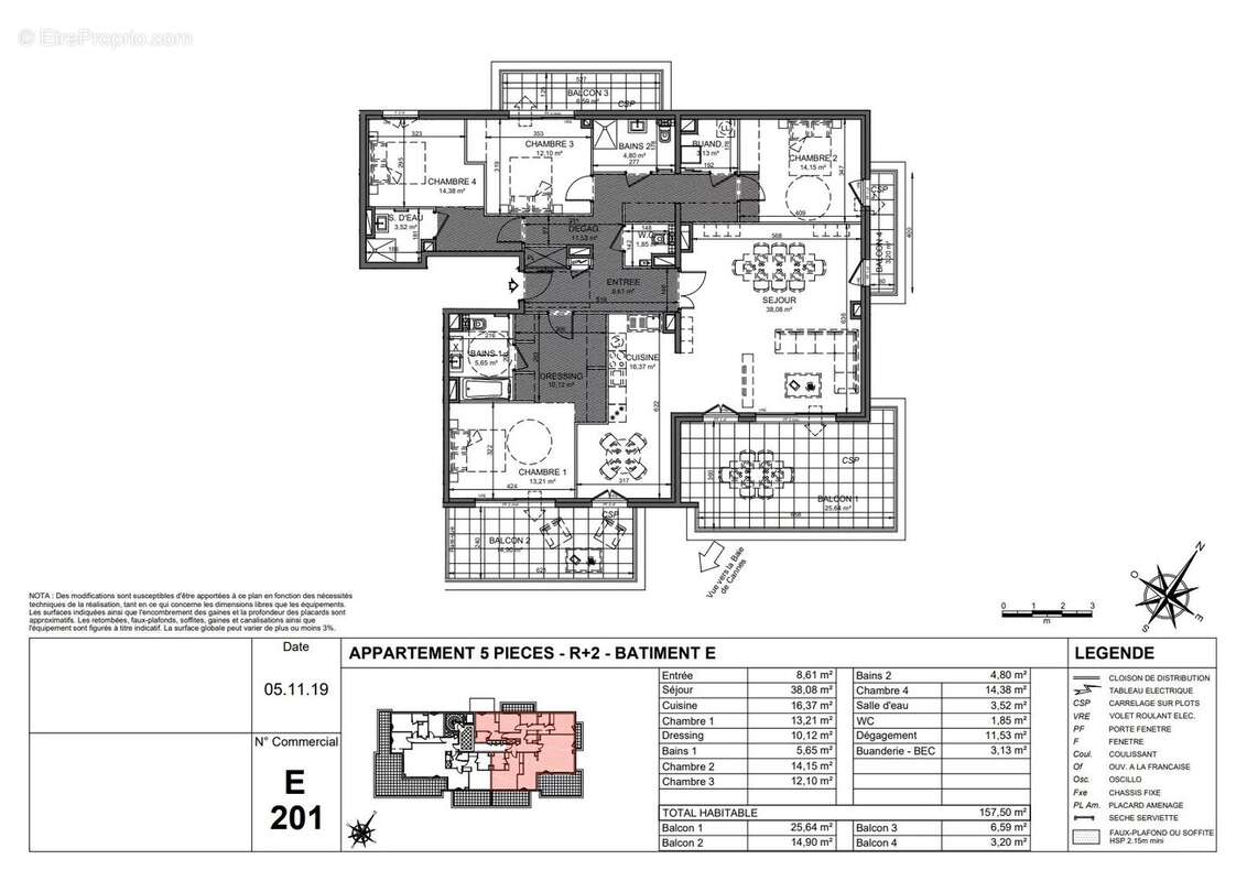 Appartement à LE CANNET