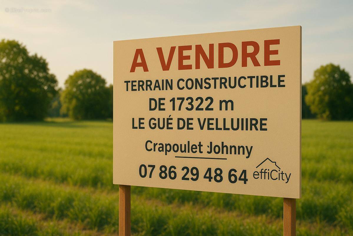 Terrain à LE GUE-DE-VELLUIRE