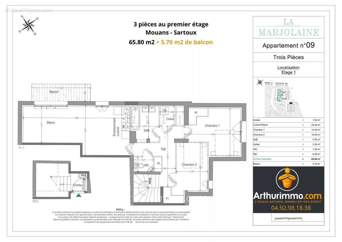 Appartement à MOUANS-SARTOUX