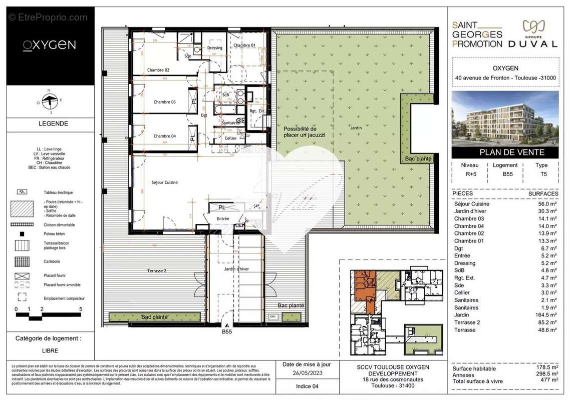 Appartement à TOULOUSE