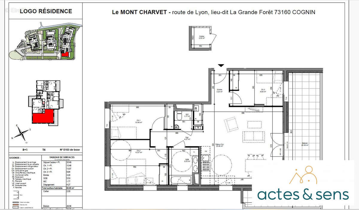 Appartement à COGNIN