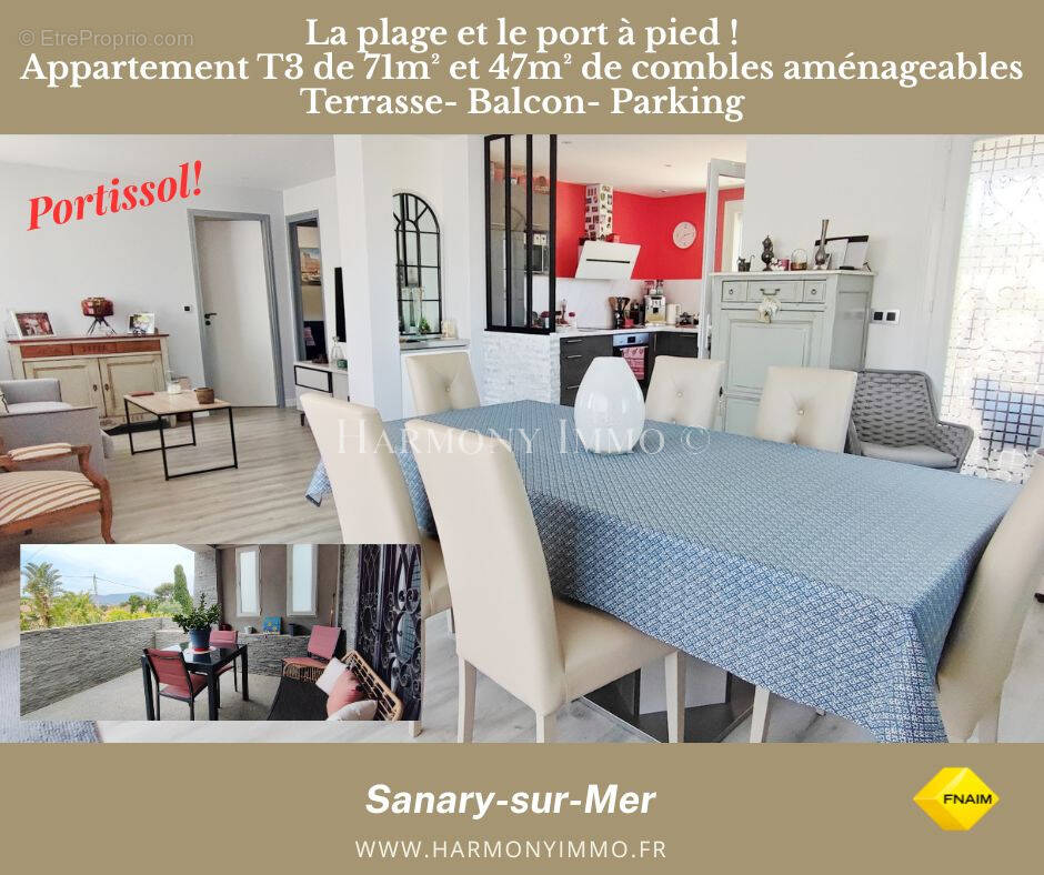 Appartement à SANARY-SUR-MER