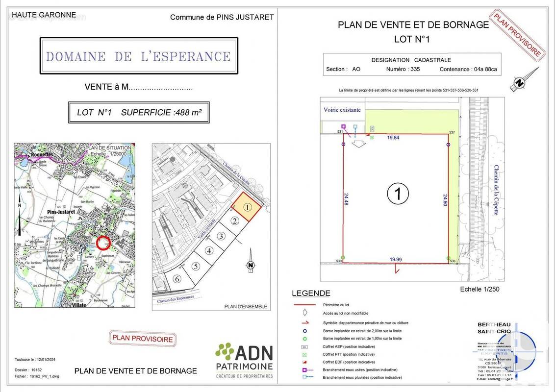 Photo 1 - Terrain à PINS-JUSTARET
