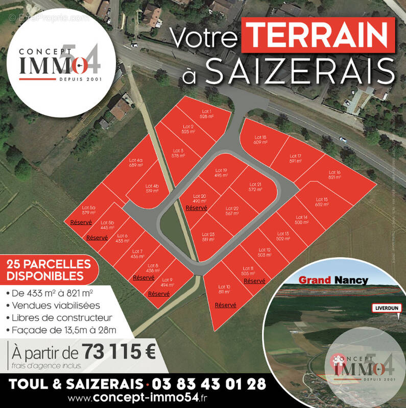 Terrain à SAIZERAIS