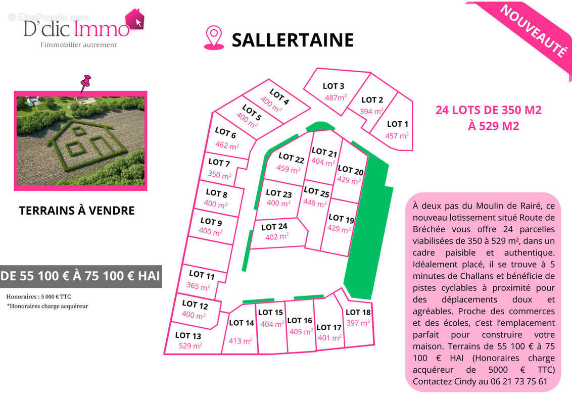 Terrain à SALLERTAINE