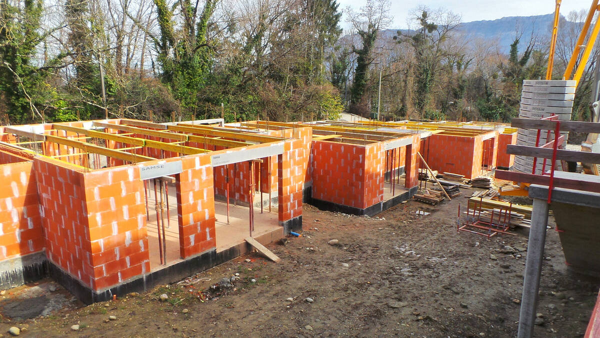 Avancement du chantier mars 2025 - Maison à LA MOTTE-SERVOLEX